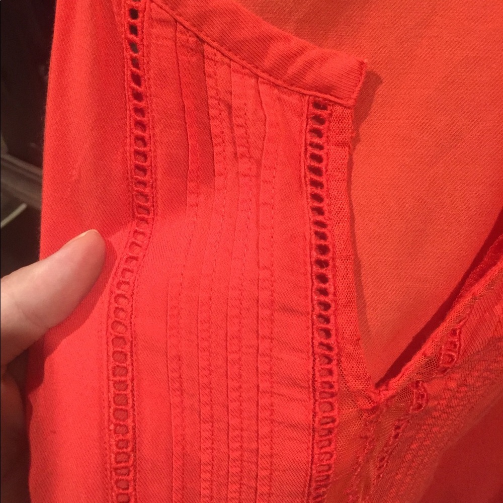 Tomato red tank top